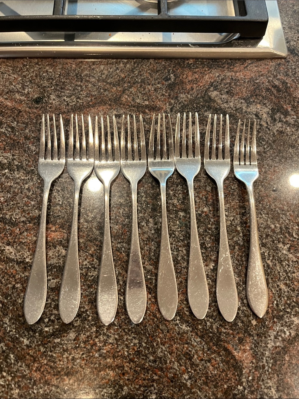 Gibson Set of 8 Dinner Forks